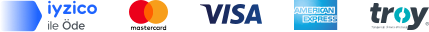 iyzico ile öde — Visa, Mastercard, TROY, American Express