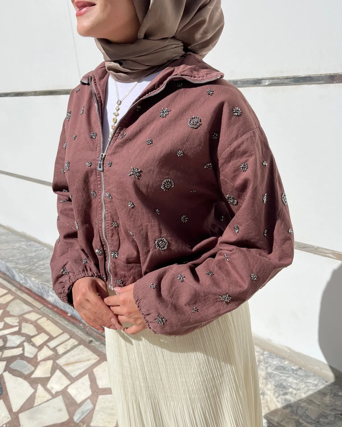 Taş İşlemeli Ceket