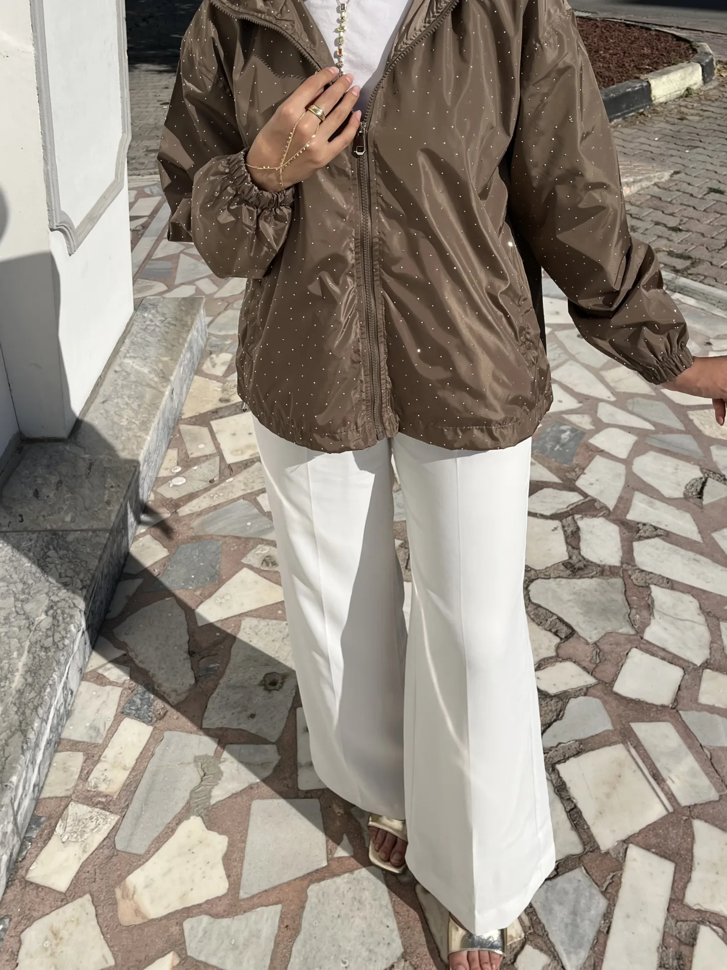 Taş işlemeli Ceket