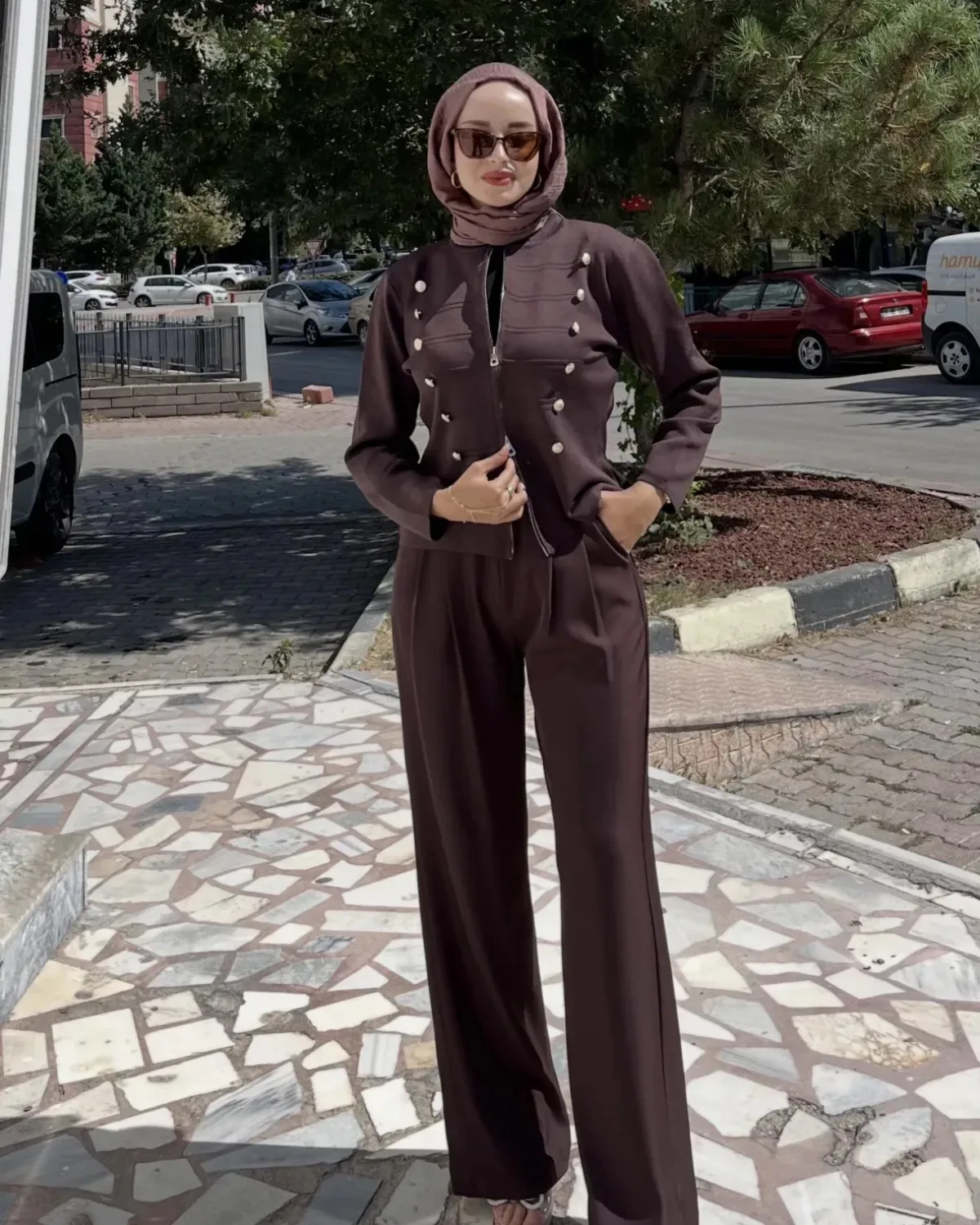 Çift Fermuarlı Hırka
