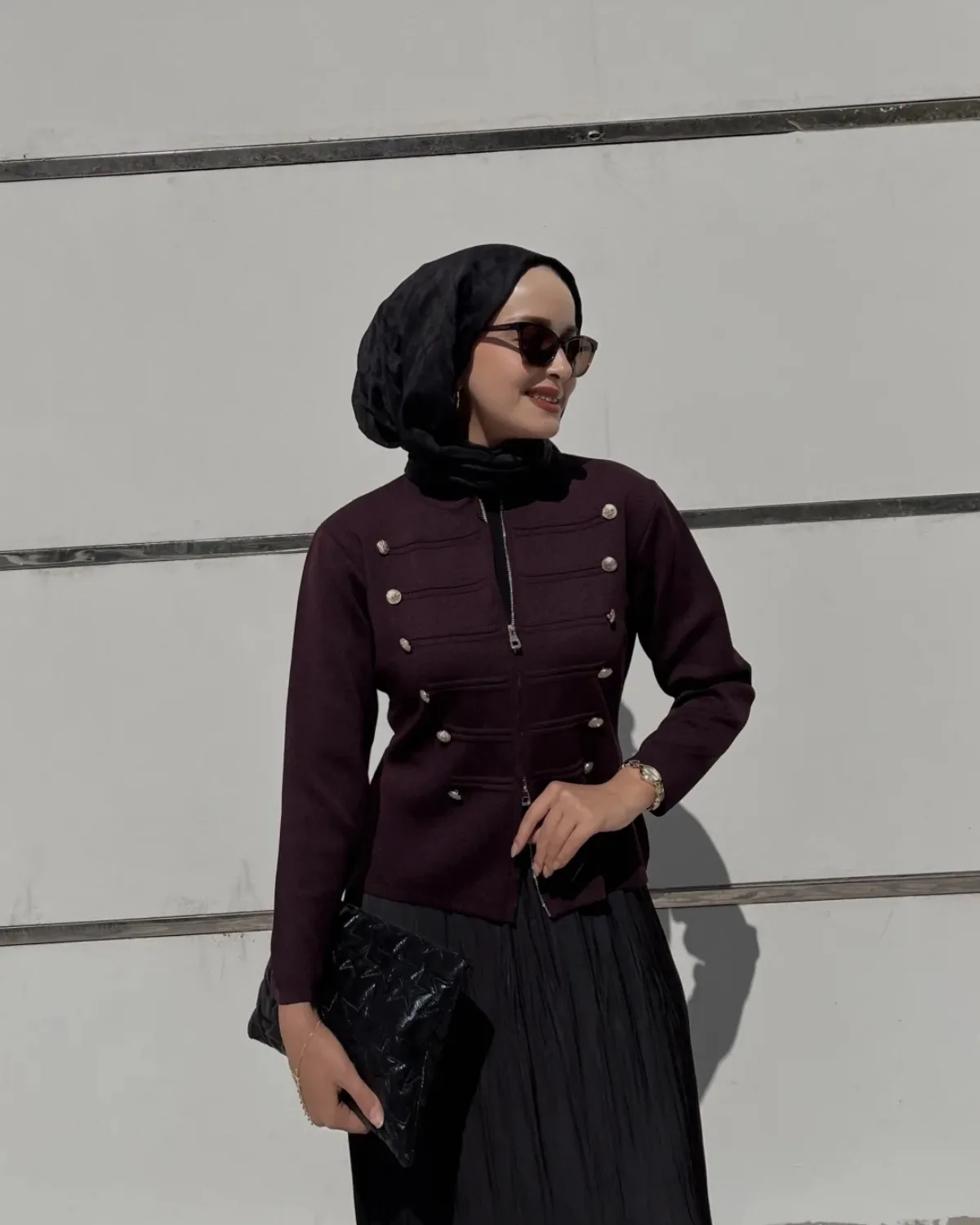 Çift Fermuarlı Hırka